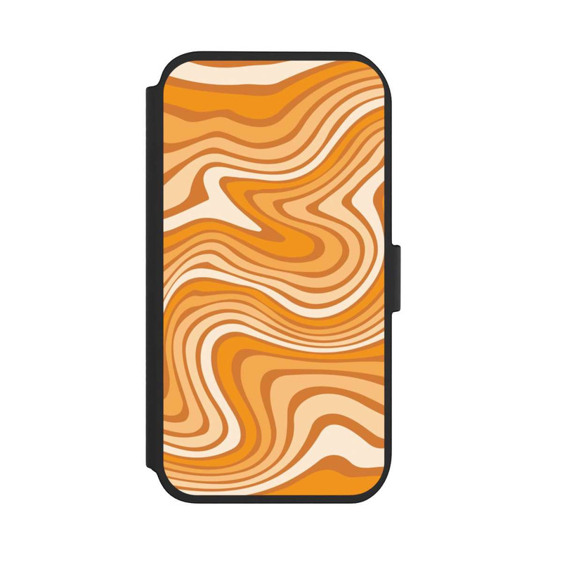iPhone 11 NIVOflip Wellenmuster Orange