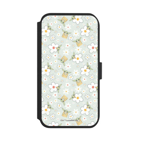 Apple iPhone 11 NIVOflip Baby Yoda Blumen Muster