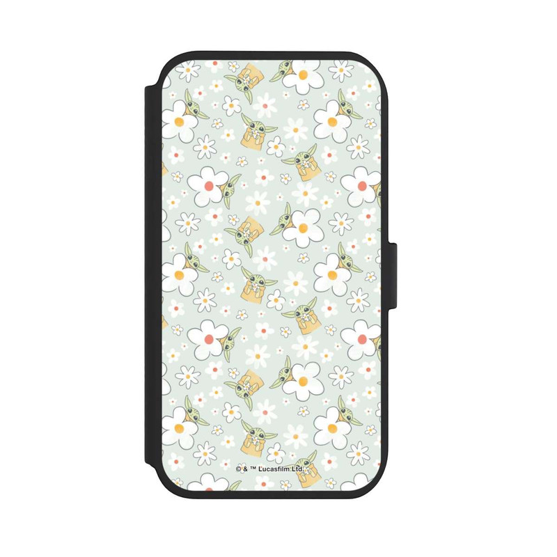 iPhone 11 NIVOflip Baby Yoda Blumen Muster