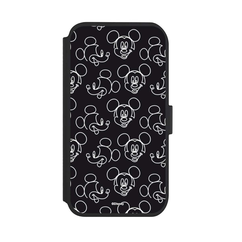 iPhone 11 NIVOflip Disney Mickey Faces Black Line Art Pattern