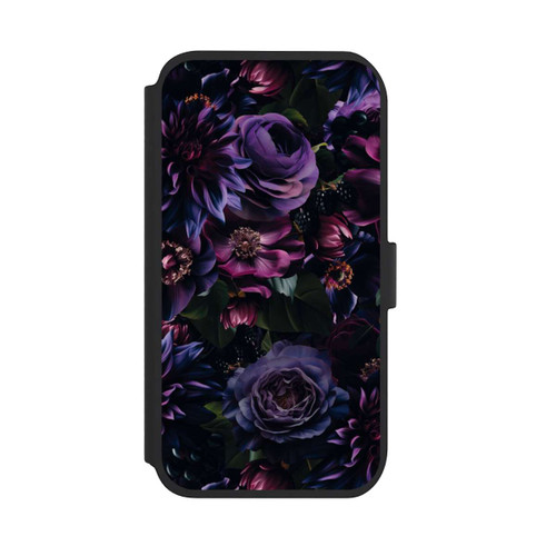 Apple iPhone 11 NIVOflip Dunkle Lila Blüten 