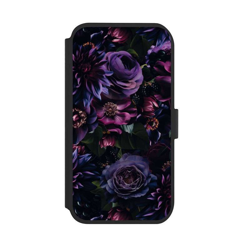 iPhone 11 NIVOflip Dunkle Lila Blüten 