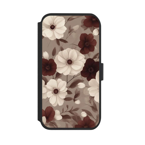 Apple iPhone 11 NIVOflip Negative Flower Bordeaux White with AI
