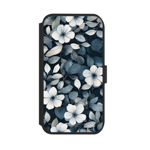 Apple iPhone 11 NIVOflip Blaue Negativblumen mit KI