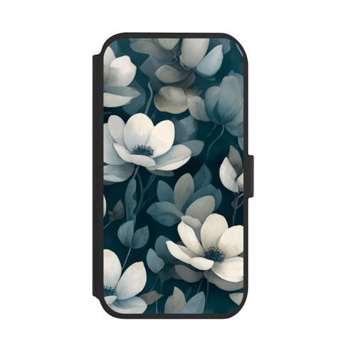 Apple iPhone 11 NIVOflip Negative Flower Petrol White with AI