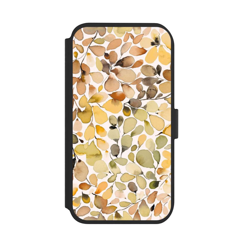 iPhone 11 NIVOflip Eucalyptus Watercolor Leaves Brown Autumn