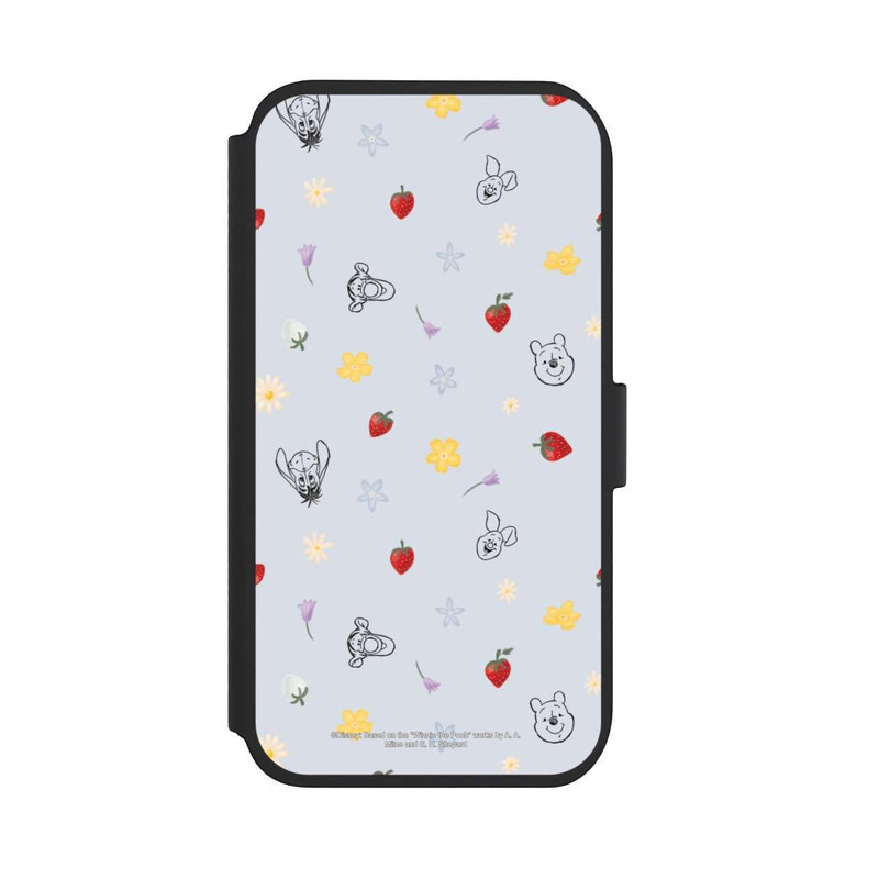 iPhone 11 NIVOflip Winnie Puuh und Freunde Erdbeer Muster Blau