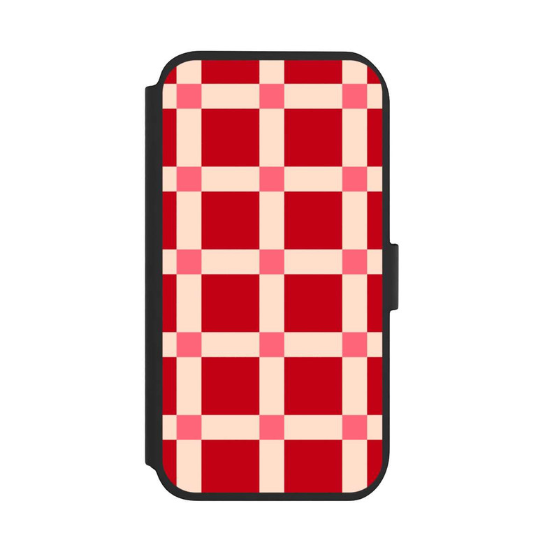 iPhone 11 NIVOflip Kariert Muster Rot