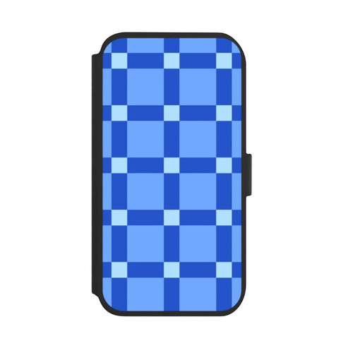 Apple iPhone 11 NIVOflip Big Blue Checked Pattern