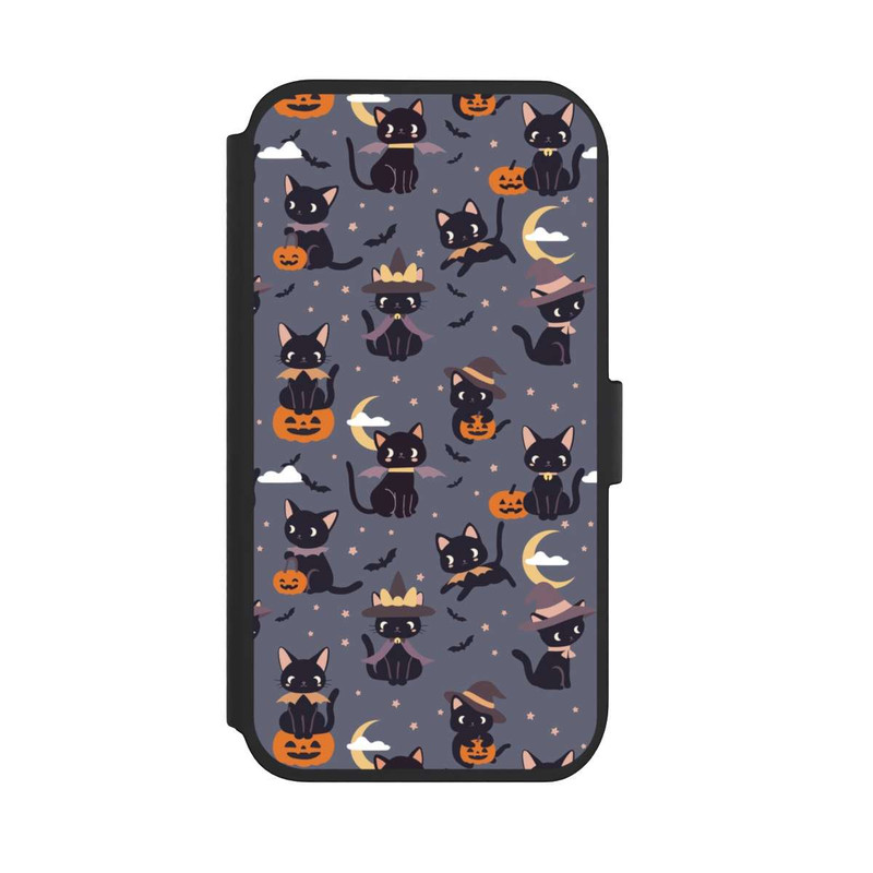iPhone 11 NIVOflip Cute Halloween Witch Cats and Pumpkins