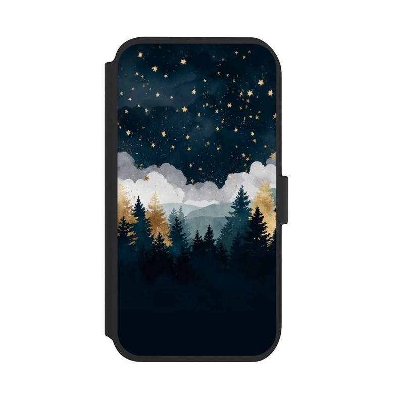 iPhone 11 NIVOflip nächtlicher Wald Indigo