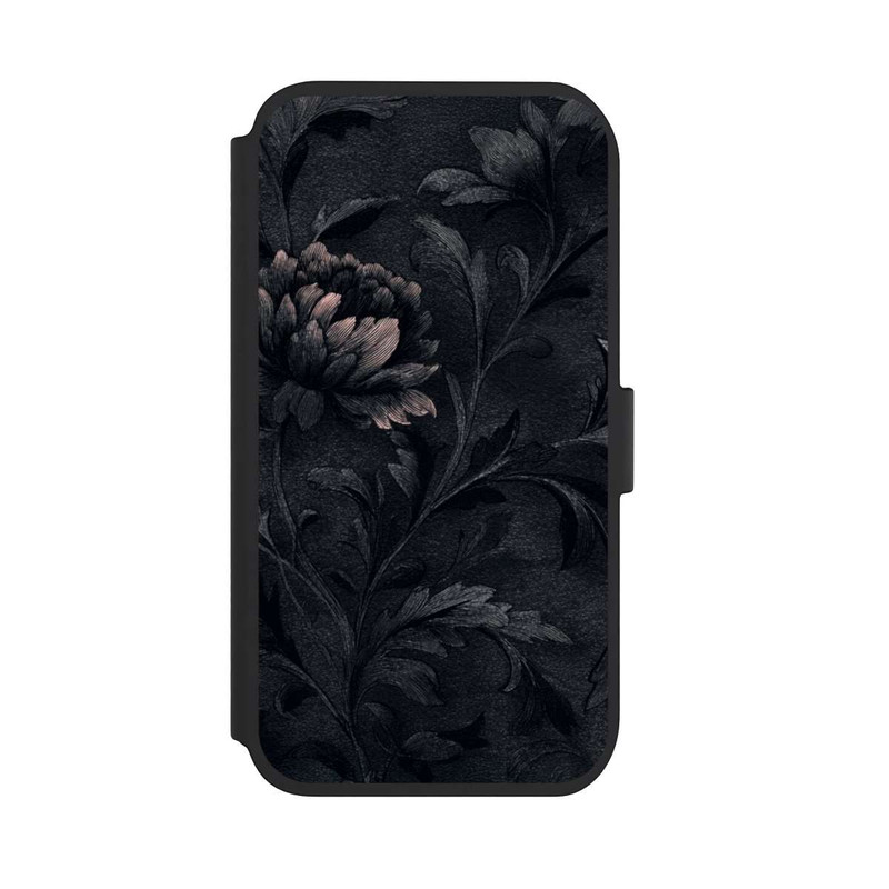 iPhone 11 NIVOflip Dunkles Blumenmuster Vintage