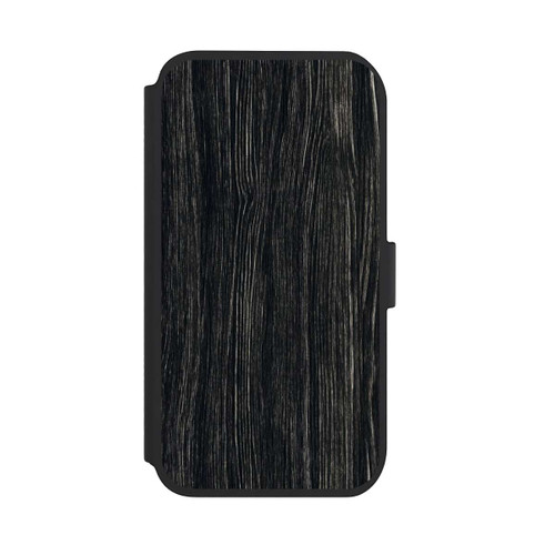 Apple iPhone 11 NIVOflip Dunkle Holzstruktur