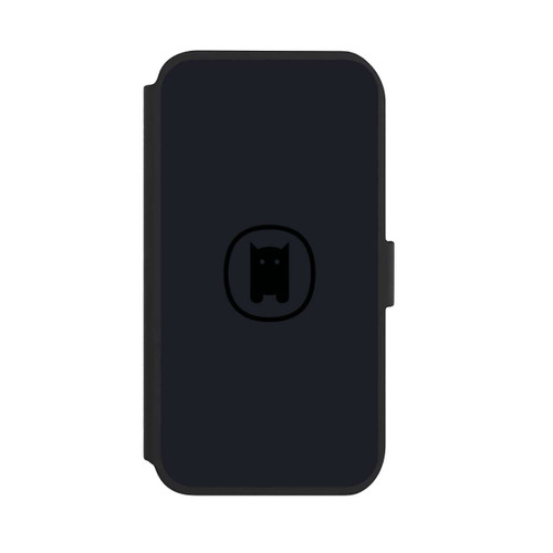 Apple iPhone 11 NIVOflip Nivocase Logo Gross Schwarz Grau 
