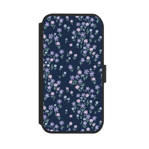 Apple iPhone 11 NIVOflip Dark Blue Floral Theme