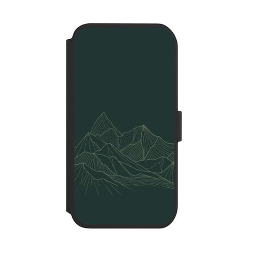 Apple iPhone 11 NIVOflip Berg Line Art Grün