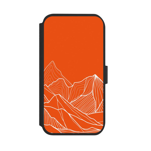 Apple iPhone 11 NIVOflip Höhenlinien Berg Orange