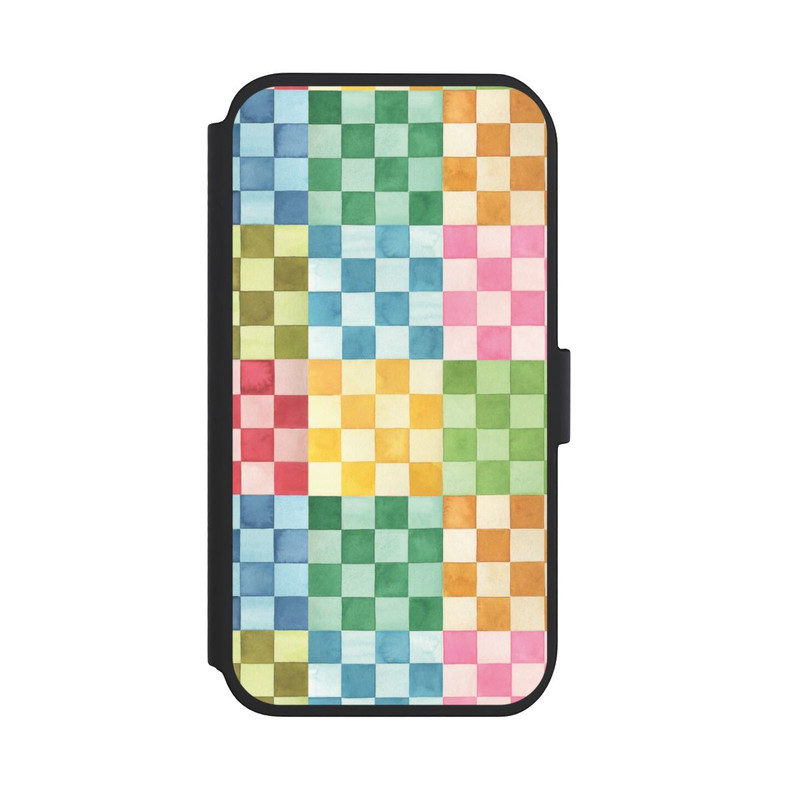 iPhone 11 NIVOflip Checkerboard Watercolor Chess Geometric Red