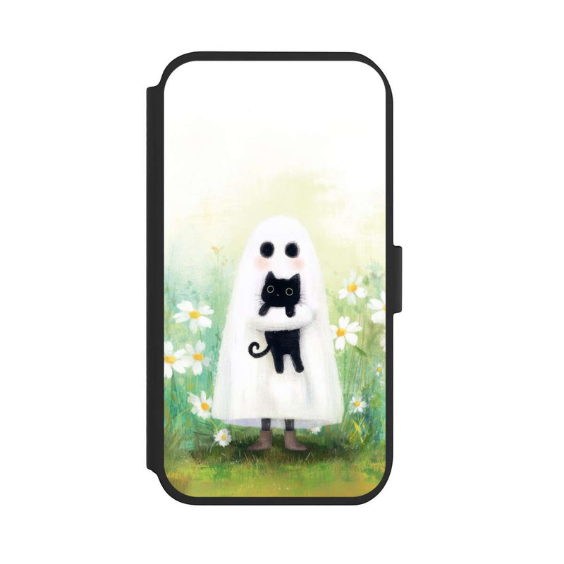 iPhone 11 NIVOflip Geist und Katze Halloween mit KI