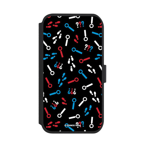 Apple iPhone 11 NIVOflip Drei Fragezeichen Detektiv Muster