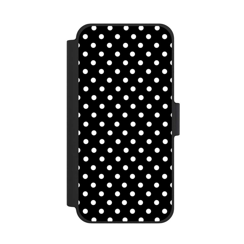 iPhone 12 mini NIVOflip Confettis blancs sur fond noir