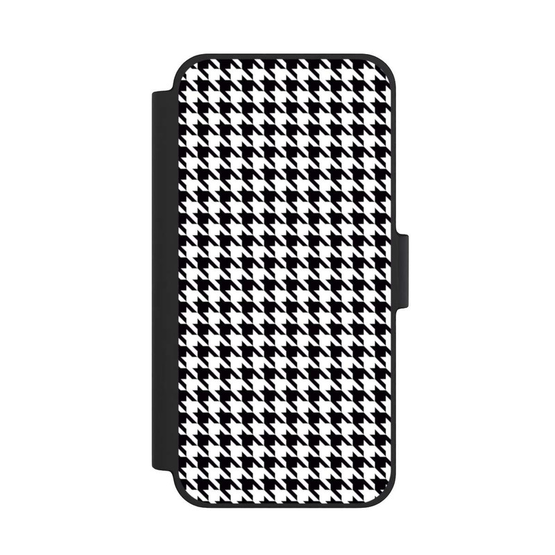 iPhone 12 mini NIVOflip Hahnentritt Schwarz Weiß