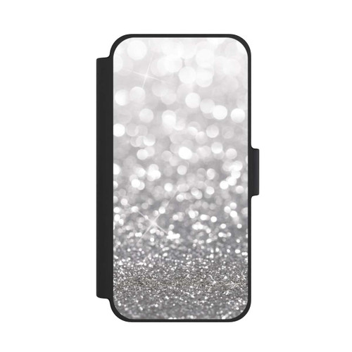 Apple iPhone 12 mini NIVOflip Pluie de Paillettes Argentées Look