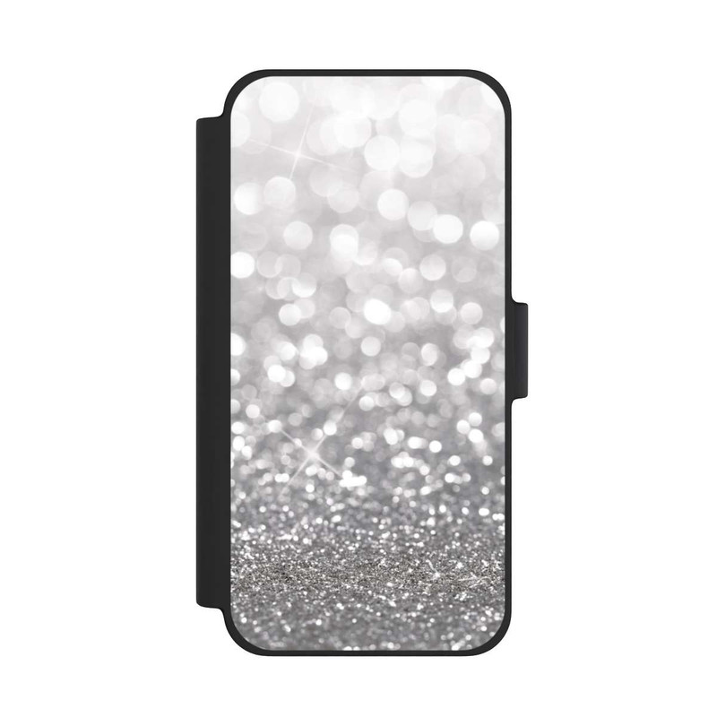 iPhone 12 mini NIVOflip Pluie de Paillettes Argentées Look