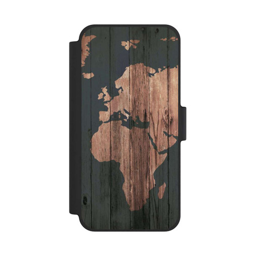 Apple iPhone 12 mini NIVOflip Wooden World Map