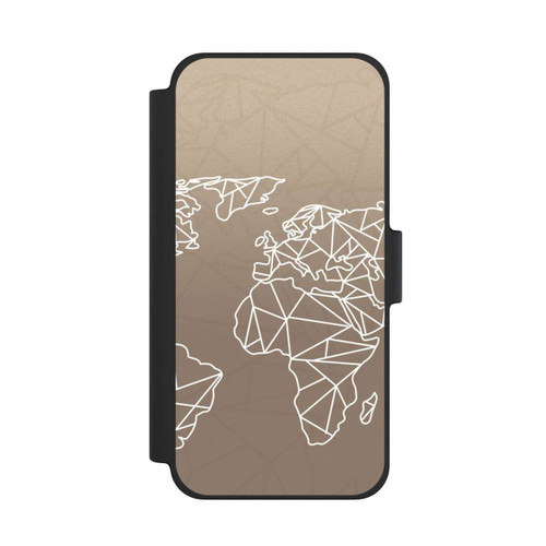 Apple iPhone 12 mini NIVOflip Carte du Monde Polygone