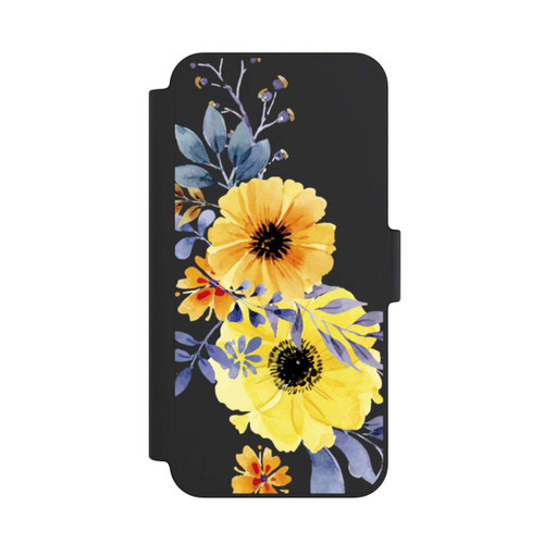 Apple iPhone 12 mini NIVOflip Gelbe schwedische Blumen