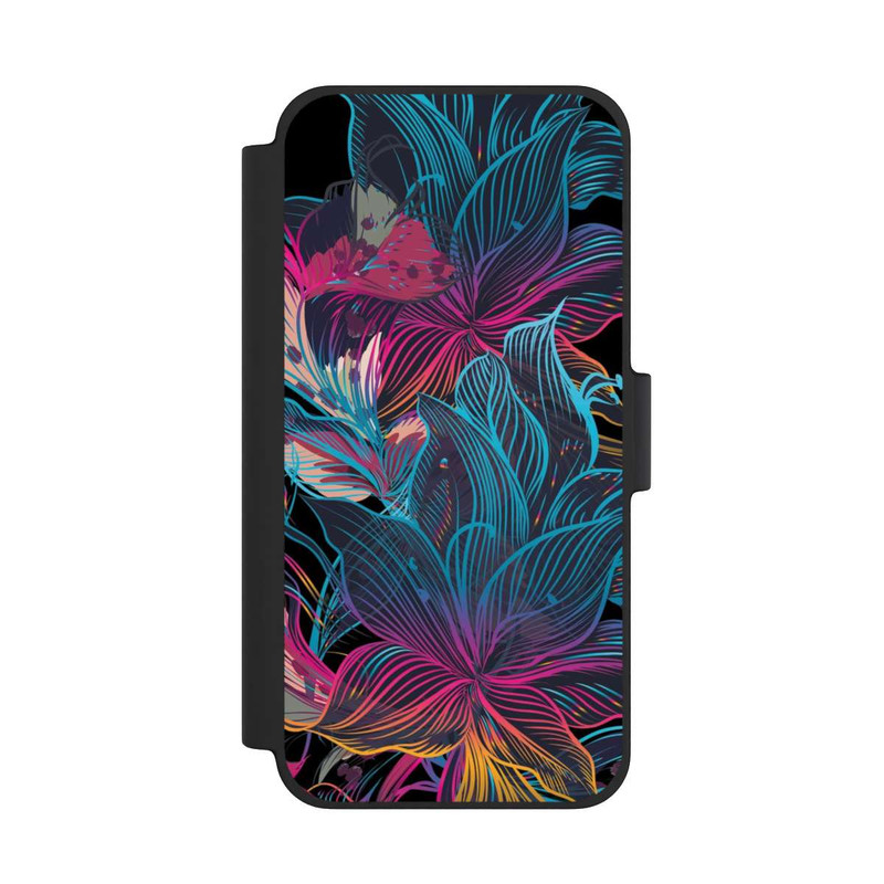 iPhone 12 mini NIVOflip Le pouvoir des fleurs néon