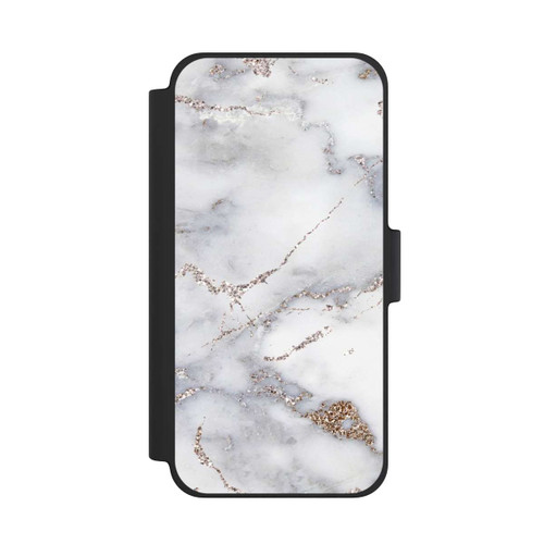 Apple iPhone 12 mini NIVOflip Silberglitzer Marmorlook