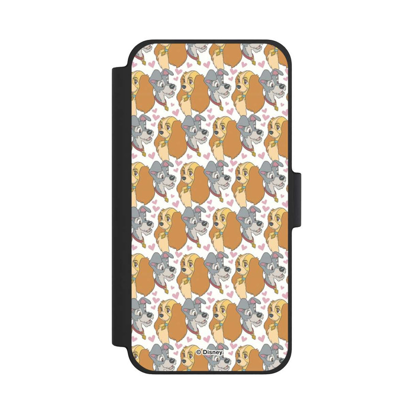 iPhone 12 mini NIVOflip Susi und Strolch Muster Herzen
