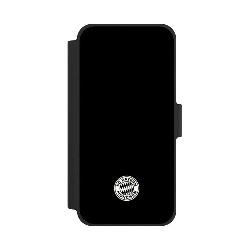 iPhone 12 mini NIVOflip Klassisches FCB Logo Klein - Weiß auf Schwarz