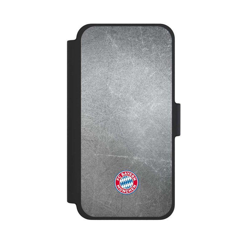 iPhone 12 mini NIVOflip Klassisches FCB Logo Klein - Bunt auf Metalllook