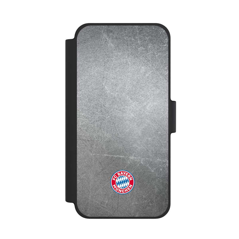 iPhone 12 mini NIVOflip Klassisches FCB Logo Klein - Bunt auf Metalllook