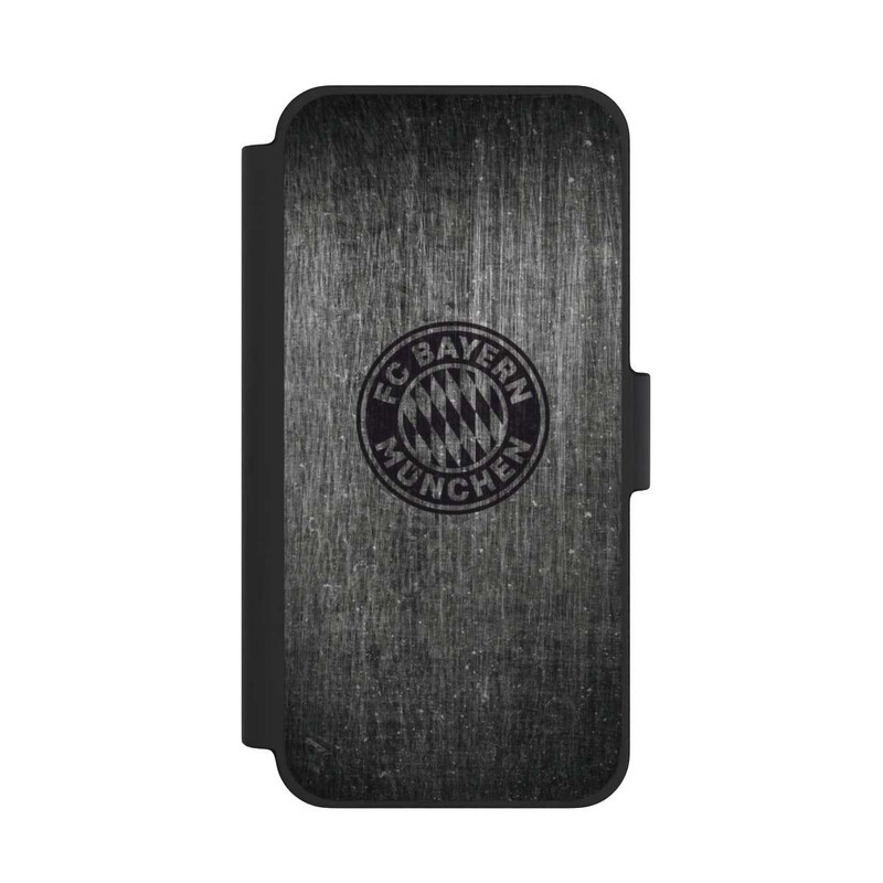 iPhone 12 mini NIVOflip Metalllook FCB Logo einfarbig