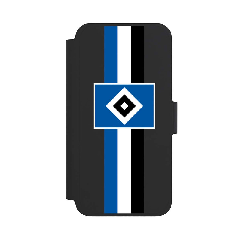 iPhone 12 mini NIVOflip HSV Streifen - Blau-Weiß-Schwarz - ohne Hintergrund