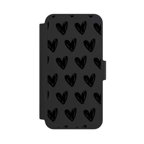 Apple iPhone 12 mini NIVOflip Herzen Schwarz ohne Hintergrund