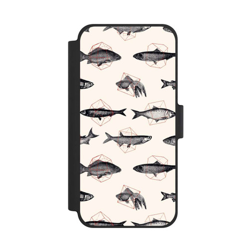 Apple iPhone 12 mini NIVOflip Fische in Geometrie