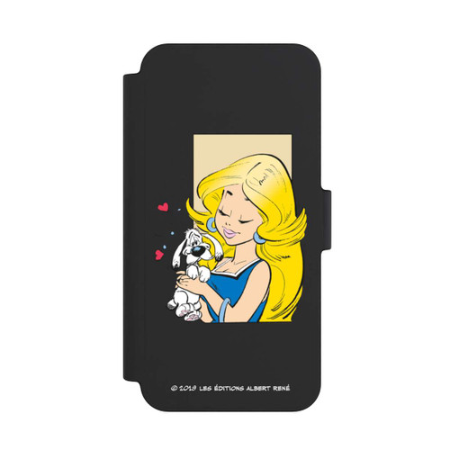 Apple iPhone 12 mini NIVOflip Falbala et Idéfix Amoureux Transparent