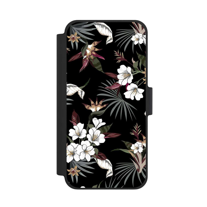 iPhone 12 mini NIVOflip Flowers Black