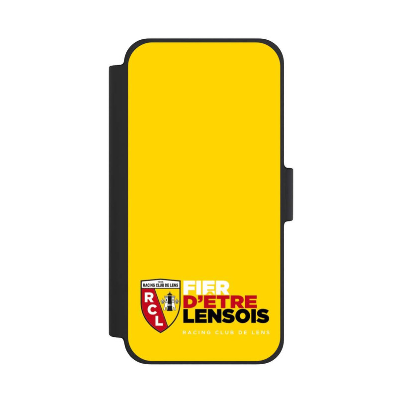 iPhone 12 mini NIVOflip Fond Logo RCL Jaune