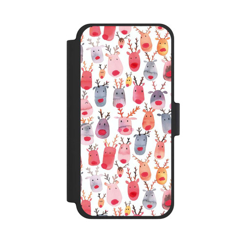 Apple iPhone 12 mini NIVOflip  Niedliches Rentieraquarell