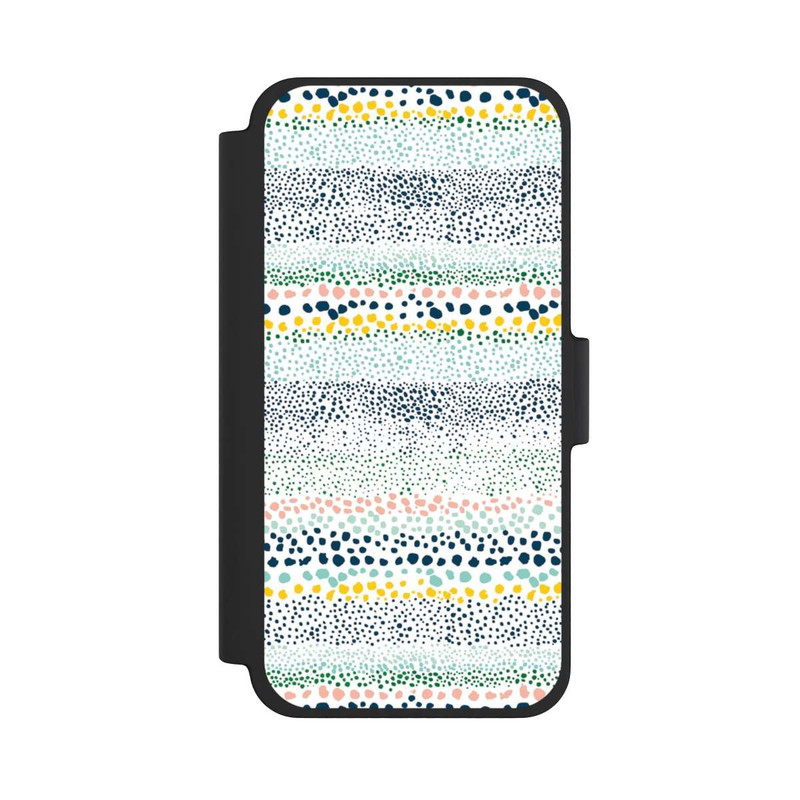 iPhone 12 mini NIVOflip Kleine Punkte, strukturiertes Weiß