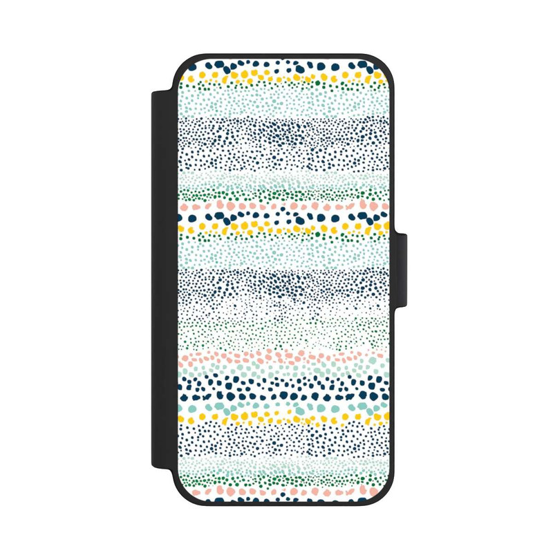 iPhone 12 mini NIVOflip Petits Points Blanc Texturé