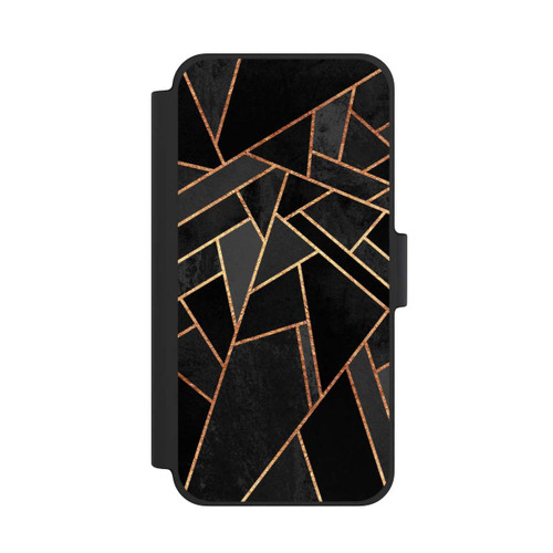 Apple iPhone 12 mini NIVOflip Black Night Gold Print