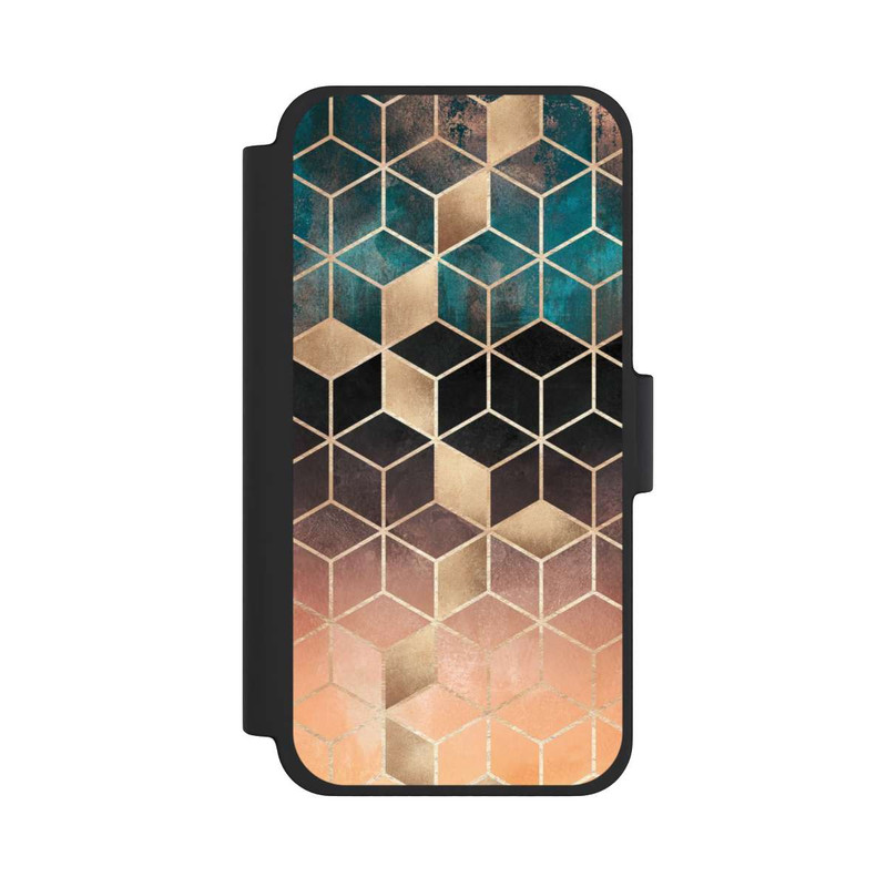 iPhone 12 mini NIVOflip Ombre Traum Würfel Gold Druck