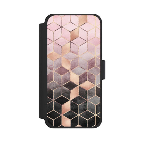 Apple iPhone 12 mini NIVOflip Pink-grauer Farbverlauf Würfel Druck